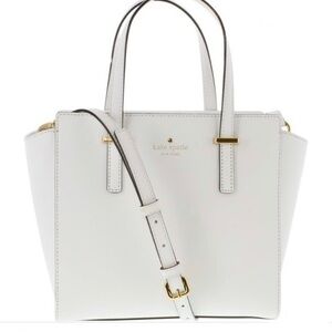 HOST PICK NWT Kate Spade Cedar Street Small Hayden Leather Top-Handle Tote White